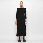 Load image into Gallery viewer, Black Round Neck Long Sleeve Sweater
