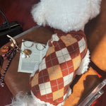 Load image into Gallery viewer, Preppy Red Christmas Pet Sweater | OEM Manufacturing
