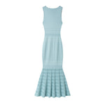 Load image into Gallery viewer, Blue V Neck Sleeveless