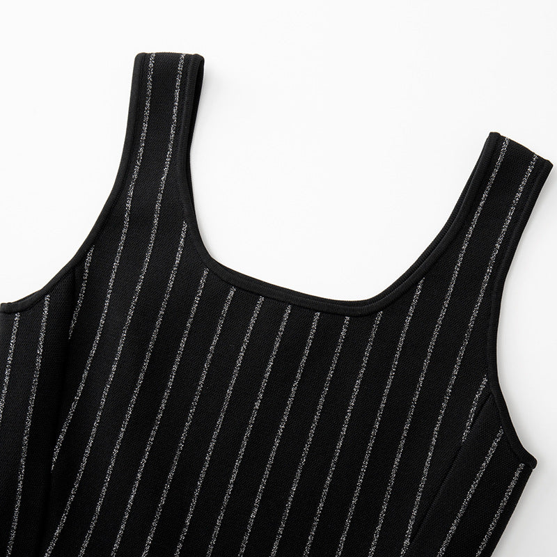 Women's Custom Square Neck Sleeveless Knit Dress | OEM/ODM Knitwear Manufacturer