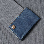 Load image into Gallery viewer, Gray Polo Collar Long Sleeve Knit Dress Wool