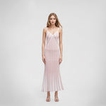 Load image into Gallery viewer, V Neck Sleeveless Knit Dress Tencel