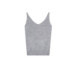Load image into Gallery viewer, Women's Custom Gray V-Neck Long Sleeve Wool Knit Cardigan | OEM/ODM Knitwear Manufacturer