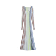 Women's Custom Round Neck Long Sleeve Knit Dress II