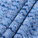 Load image into Gallery viewer, Women's Custom Blue Round Neck Long Sleeve Wool Knit Sweater | OEM/ODM Knitwear Manufacturer