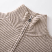 High Neck Long Sleeve Sweater Wool