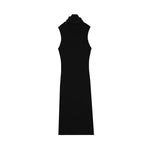 Load image into Gallery viewer, Red High Neck Sleeveless Knit Dress Wool