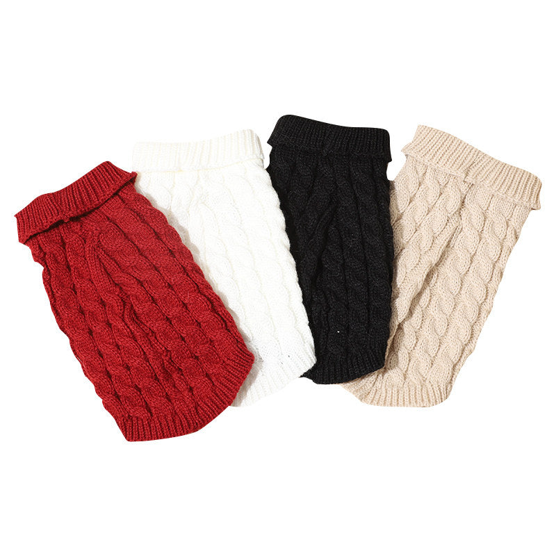 Festive Knit Dog Vest for Small Breeds | Custom OEM Knitwear