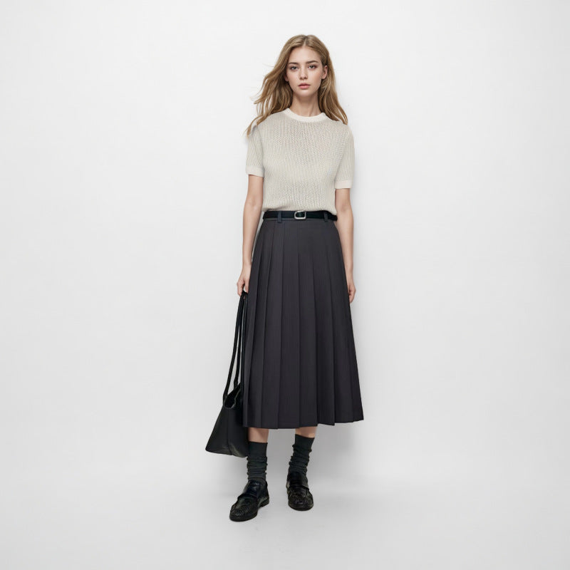 Women's Custom White Lapel Short Sleeve Tencel Top | OEM Wholesale