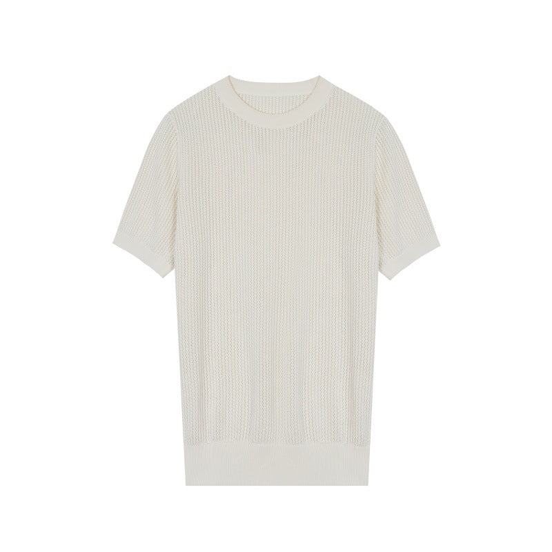 Women's Custom White Lapel Short Sleeve Tencel Top | OEM Wholesale