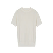 Women's Custom White Lapel Short Sleeve Tencel Top | OEM Wholesale