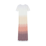 Load image into Gallery viewer, Women's Custom White Round Neck Short Sleeve Knit Dress
