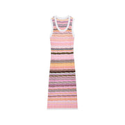 Women's Custom Round Neck Sleeveless Tencel Knit Dress