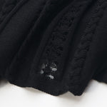 Load image into Gallery viewer, Women's Custom Black Round Neck Sleeveless Knit Dress
