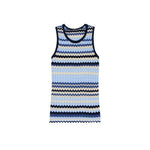 Load image into Gallery viewer, Women's Custom Striped Round Neck Sleeveless Knit Top &amp; Pants Set