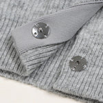 Load image into Gallery viewer, Women's Custom Gray Round Neck Long Sleeve Wool Knit Sweater
