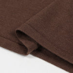 Load image into Gallery viewer, Coffee Lapel Long Sleeve Knit Dress Wool