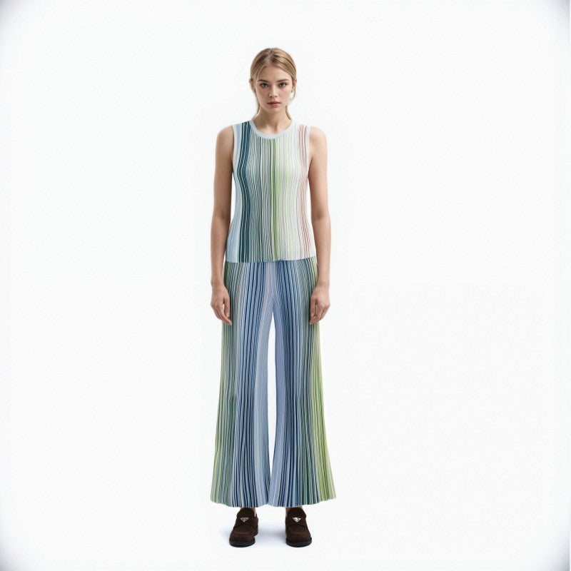 Women's Custom Round Neck Sleeveless Knit Top