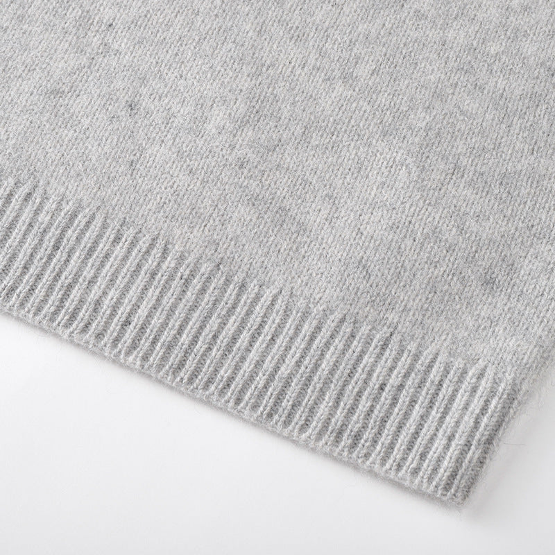 Round Neck Knit Sweater Wool