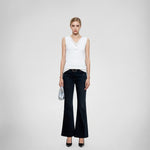 Load image into Gallery viewer, Women's Custom Gray Round Neck Sleeveless Wool Knit Vest | OEM/ODM Knitwear Manufacturer