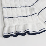 Load image into Gallery viewer, Women's Custom White Lapel Short Sleeve Knit Dress | OEM/ODM Knitwear Manufacturer