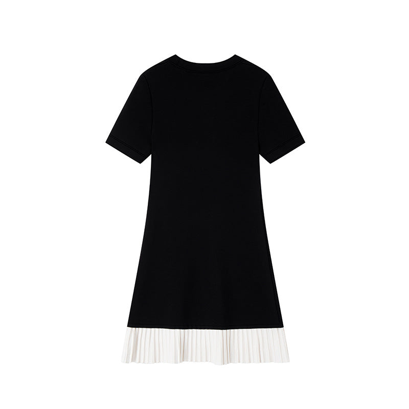Women's Custom Round Neck Short Sleeve Knit Dress | OEM/ODM Knitwear Manufacturer