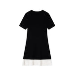 Load image into Gallery viewer, Women's Custom Round Neck Short Sleeve Knit Dress | OEM/ODM Knitwear Manufacturer