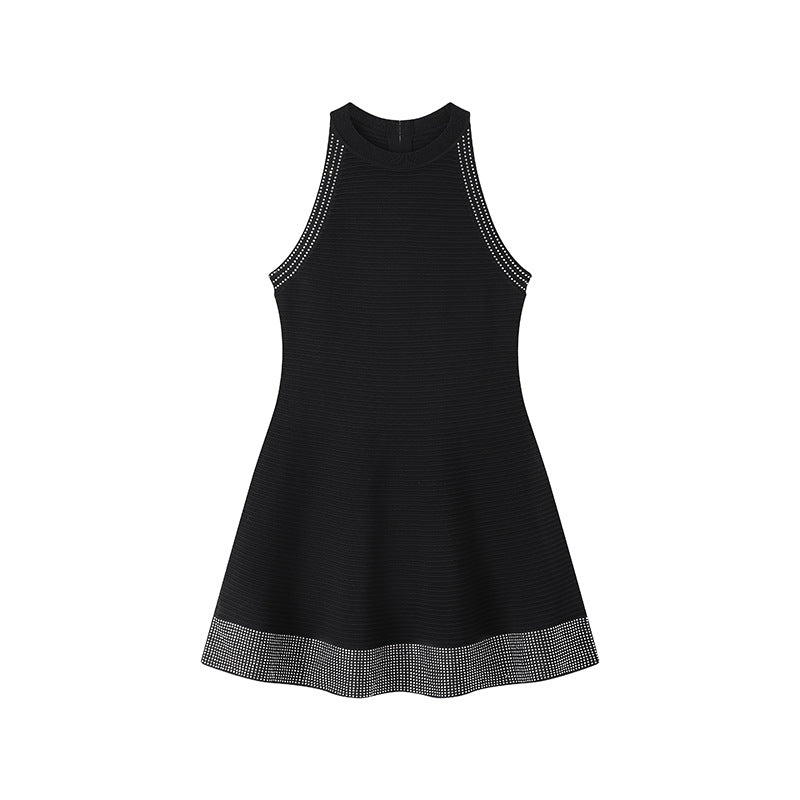 Round Neck Sleeveless Knit Dress