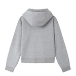 Load image into Gallery viewer, Women's Custom Gray Hooded Long Sleeve Knit Sweater | OEM/ODM Knitwear Manufacturer