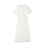 Load image into Gallery viewer, White Round Neck Short Sleeve Knit Dress