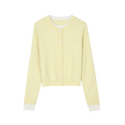 Women's Custom Yellow Round Neck Long Sleeve Wool Knit Sweater | OEM/ODM Knitwear Manufacturer