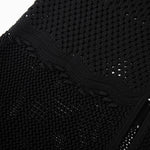 Load image into Gallery viewer, Women's Custom Black V-Neck Button-Front Mesh Knit Maxi Dress | OEM/ODM Knitwear Manufacturer