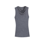 Load image into Gallery viewer, Women's Custom Gray Round Neck Sleeveless Wool Knit Vest | OEM/ODM Knitwear Manufacturer