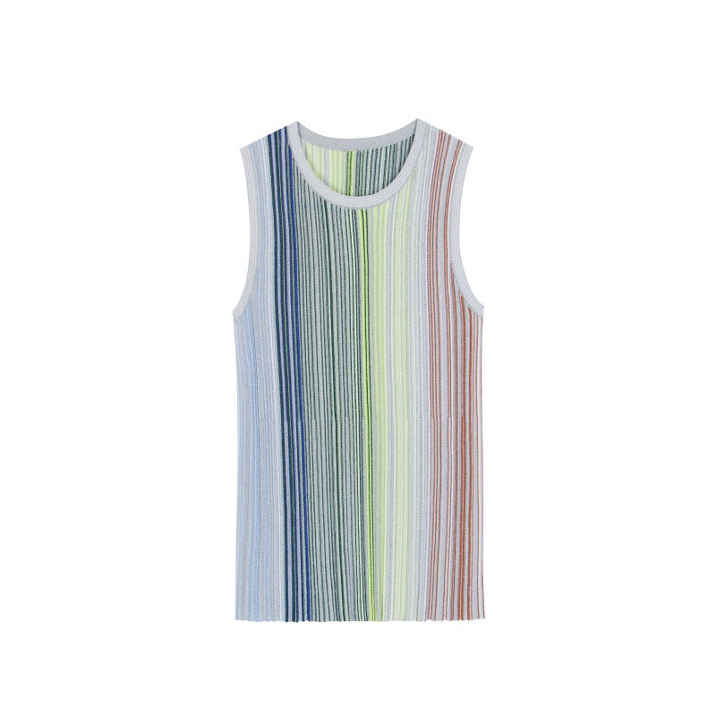 Women's Custom Round Neck Sleeveless Knit Top