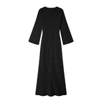 Load image into Gallery viewer, Black Round Neck Long Sleeve Sweater