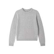 Round Neck Knit Sweater Wool