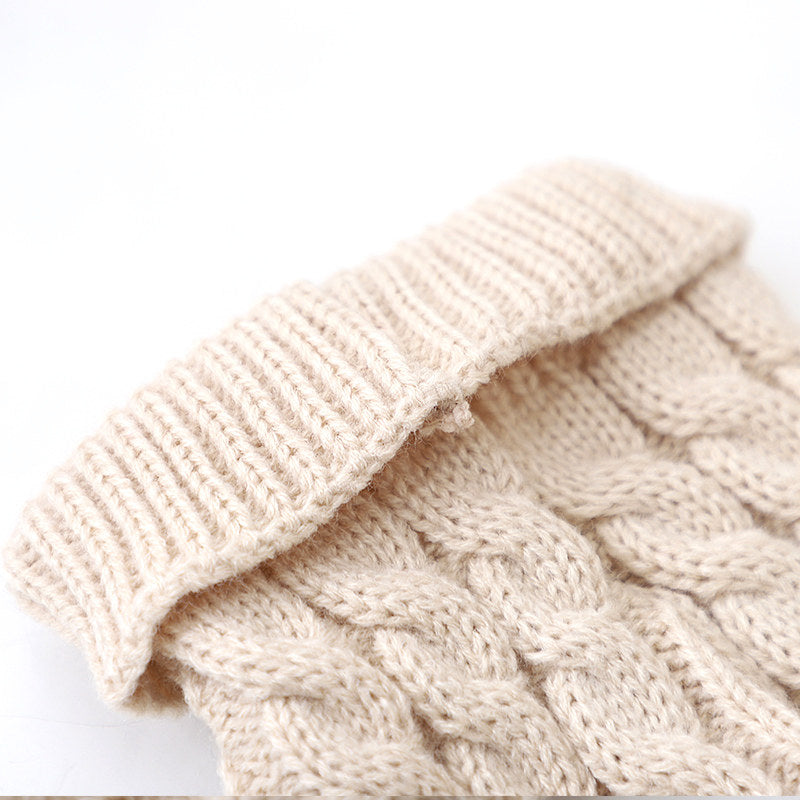 Festive Knit Dog Vest for Small Breeds | Custom OEM Knitwear