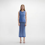 Load image into Gallery viewer, Women's Custom Light Blue Knit Top &amp; Dress Set | OEM/ODM Knitwear Manufacturer