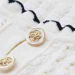 Load image into Gallery viewer, White Round Neck Short Sleeve Knit Dress