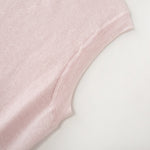 Load image into Gallery viewer, Women's Custom Pink Round Neck Sleeveless Wool Knit Vest | OEM/ODM Knitwear Manufacturer