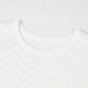 Women's Custom White Round Neck Long Sleeve Knit Dress