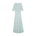 Load image into Gallery viewer, Women's Custom Green Round Neck Short Sleeve Knit Dress | OEM/ODM Knitwear Manufacturer