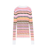 Load image into Gallery viewer, Women's Custom Pink Polo Collar Long Sleeve Tencel Knit Sweater