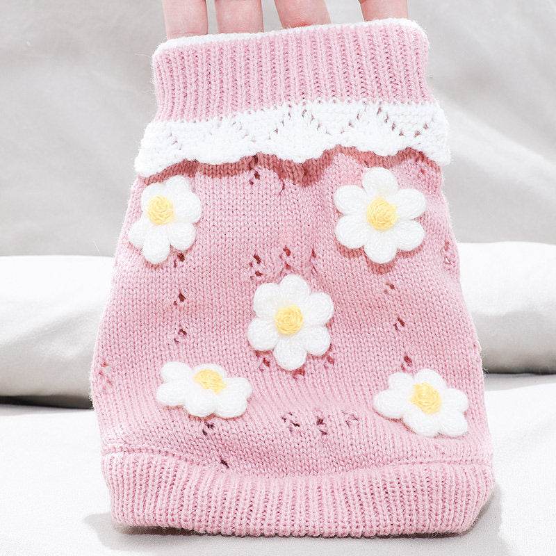 Festive Knit Dog Vest for Small Breeds | Custom OEM Knitwear