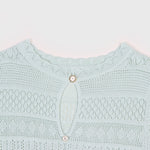 Load image into Gallery viewer, Women's Custom Green Round Neck Short Sleeve Knit Dress | OEM/ODM Knitwear Manufacturer