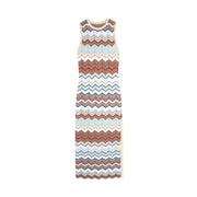 Round Neck Sleeveless Knit Dress