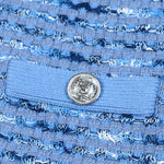 Load image into Gallery viewer, Women's Custom Blue Round Neck Long Sleeve Wool Knit Sweater | OEM/ODM Knitwear Manufacturer