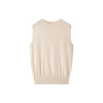 Load image into Gallery viewer, Women's Custom Pink Round Neck Sleeveless Wool Knit Vest | OEM/ODM Knitwear Manufacturer
