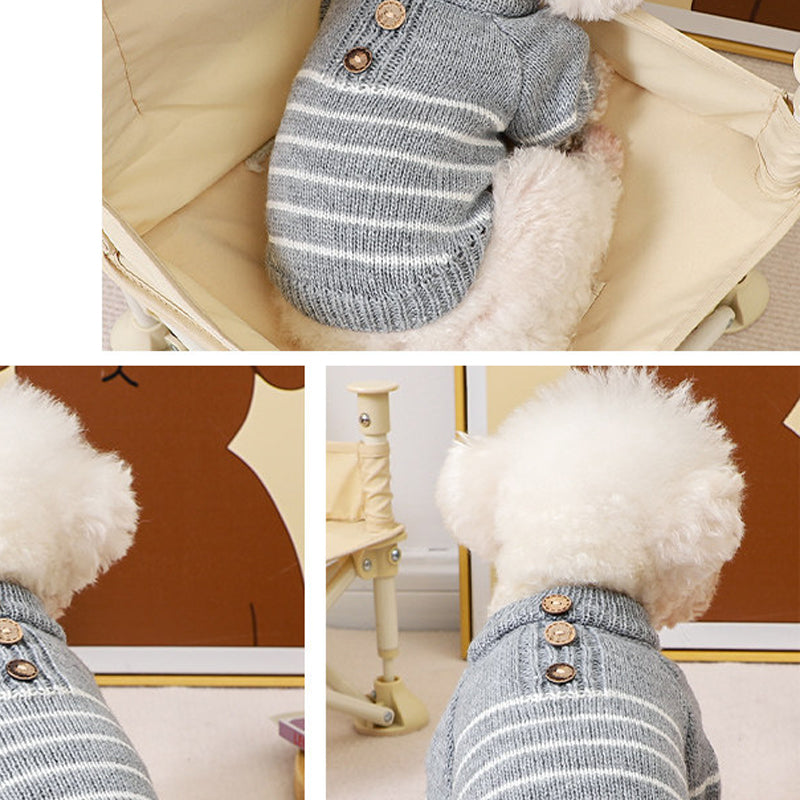 Striped Knit Dog Sweater | Fall/Winter OEM Collection