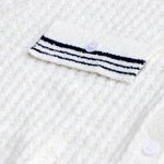 Load image into Gallery viewer, Women's Custom White Polo Collar Short Sleeve Cotton Knit Sweater | OEM/ODM Knitwear Manufacturer